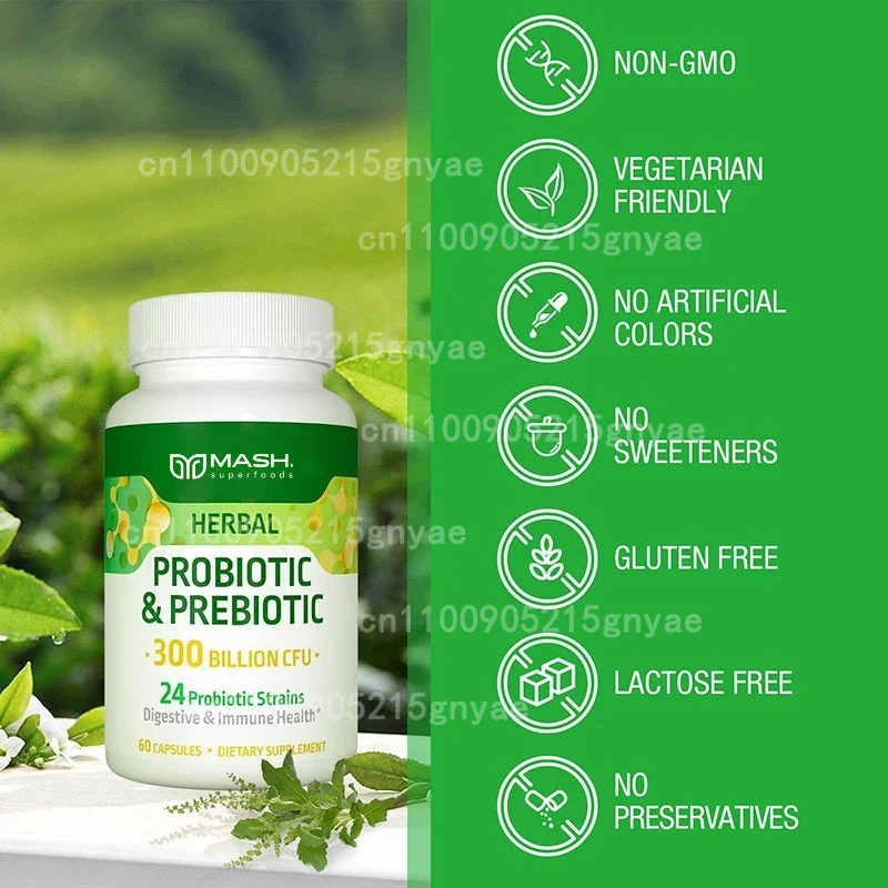 Digestive Enzyme Blend - Probiotiques féminins 100 milliards CFU –