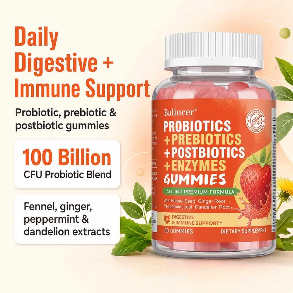 Gummies probiotiques, prébioti - Digestive Enzyme Blend avis et prix