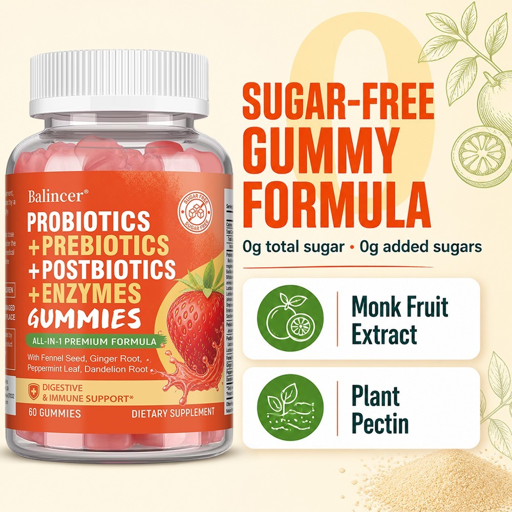 Gommes Probiotiques - Contient - Digestive Enzyme Blend avis et prix
