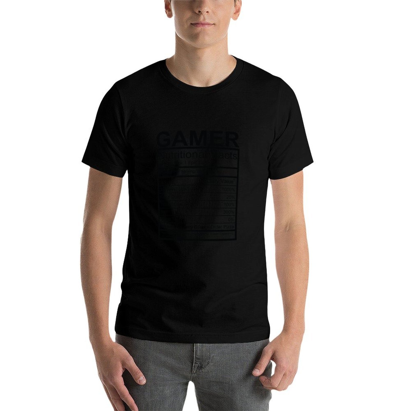 T-shirt Gamer avec tableau des - Nutrition Of Fitness avis et prix