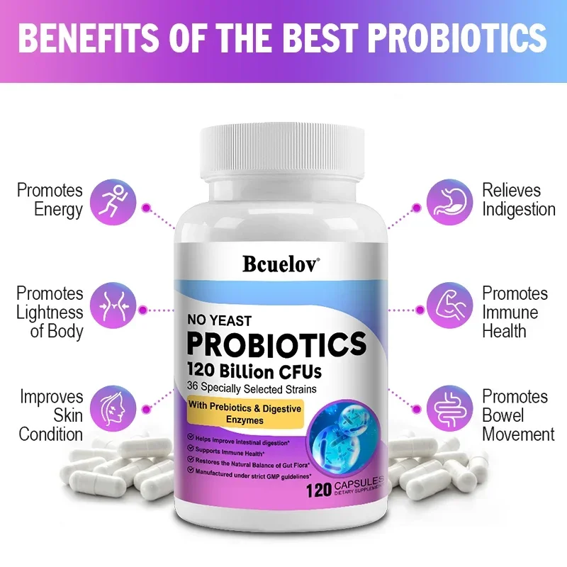Probiotiques 120 milliards CFU - Digestive Enzyme Blend avis et prix